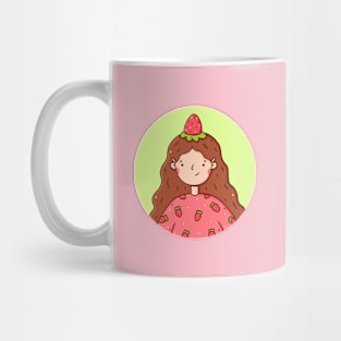 Cute strawberry girl Mug